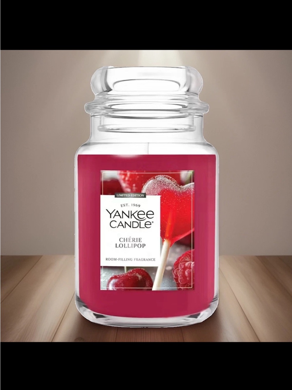 Yankee Candle Large Jar Candle- Cherie Lollipop (22 oz)